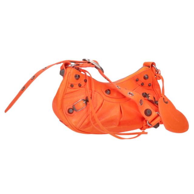 バレンシアガ   LE CAGOLE 671309 ルカゴールレザースタッズショルダーバッグ 中古 SB01