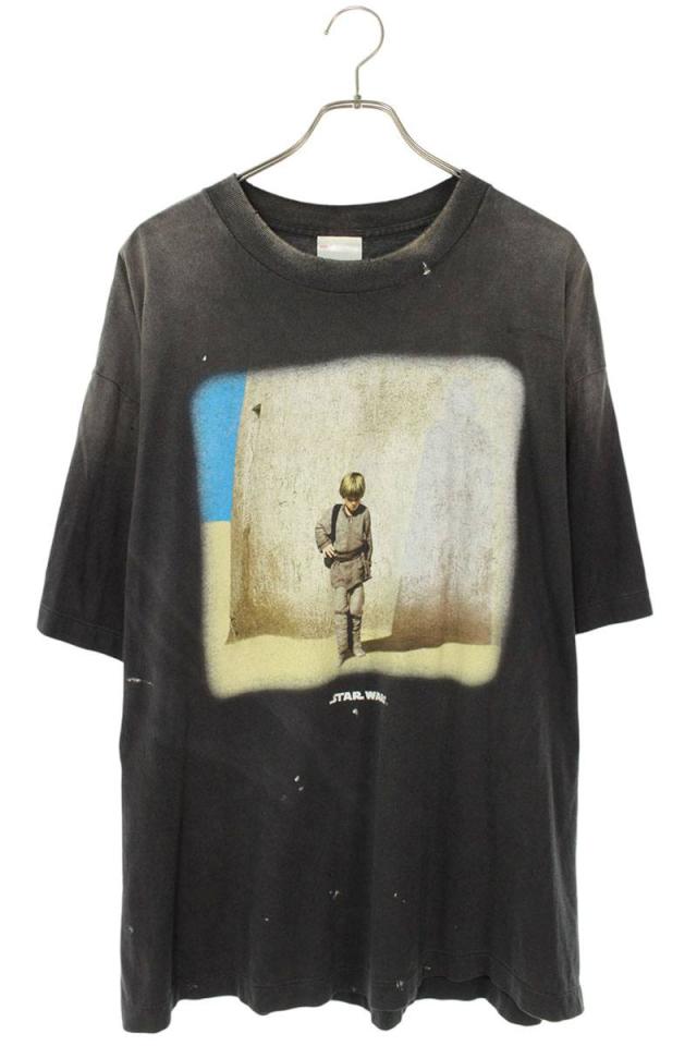 セントマイケル サイズ:XL  SM-HR-0000-C63 ヴィンテージ加工STAR WARSプリントTシャツ 中古 SB01 セントマイケル サイズ:XL SM-HR-0000-C63 ヴィンテージ加工STAR WARS