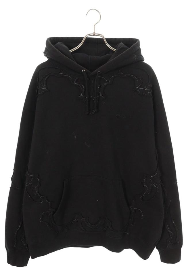 シュプリーム サイズ:XL  23SS  Western Cut Out Hooded Sweatshirt ウエスタンカットアウトパーカー 中古 OM10