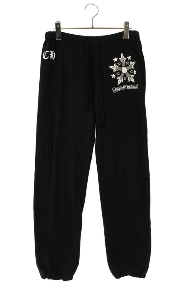 クロムハーツ サイズ:M SWEAT PANTS フロントスタープリントスウェット