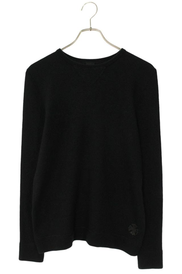 クロムハーツ サイズ:L CHプラスパッチ付きカシミアニット 中古 SJ02