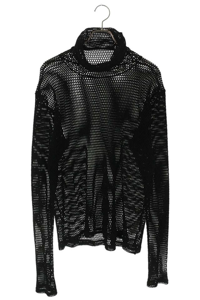 ジョンローレンスサリバン サイズ:L  21AW  5B002-0221-32 イヤーホックハイネックメッシュ長袖カットソー 中古 BS99