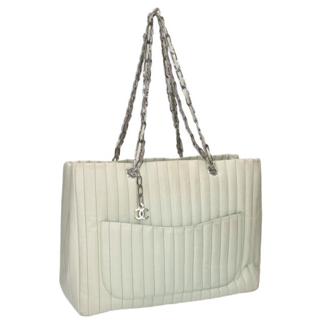 シャネル   ニューマドモアゼル ラムスキンチェーントートバッグ 中古 BS99