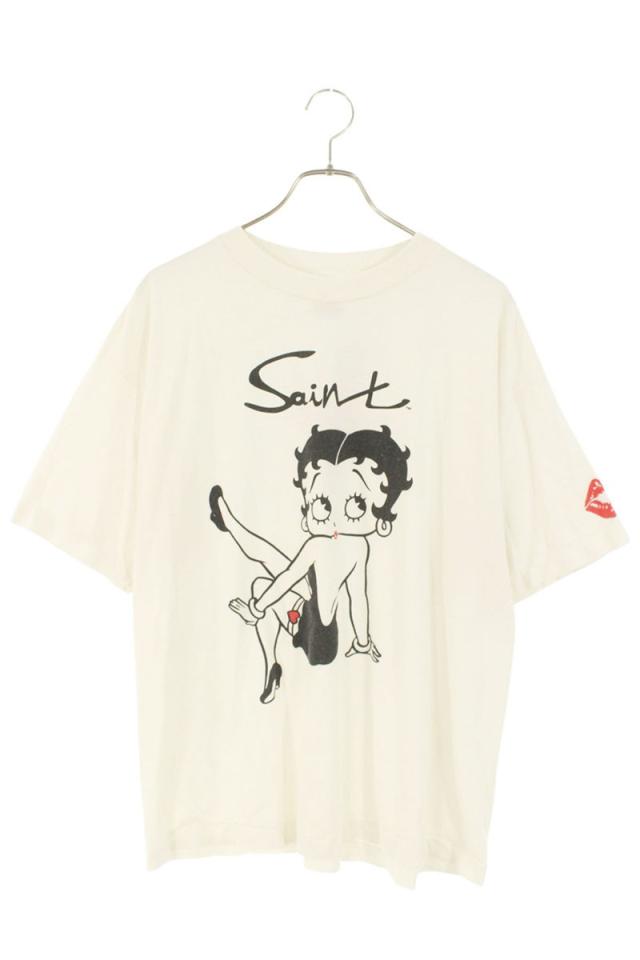 セントマイケル サイズ:L  SM-HR1-0000-C40 ベティプリントTシャツ 中古 SB01