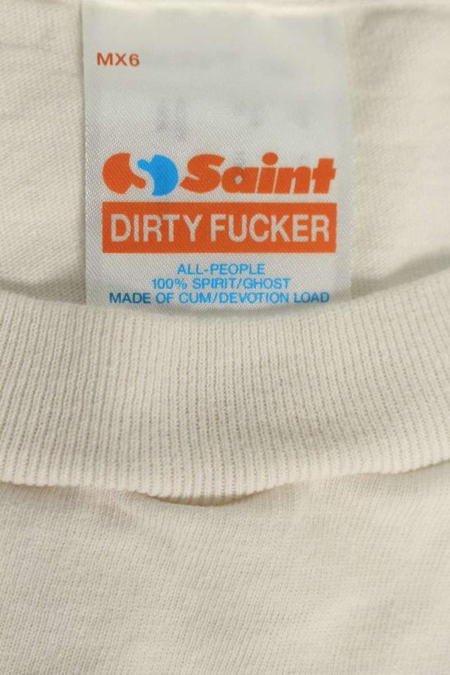 セントマイケル サイズ:L SM-HR8-0000-021 DIRTY PIGプリントTシャツ