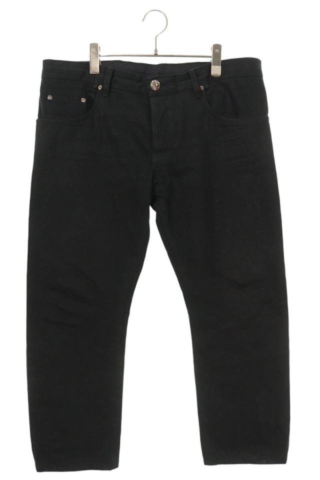 クロムハーツ サイズ:36インチ  JEAN STRTLG FBRC クロスボールボタンデニムパンツ 中古 FK04