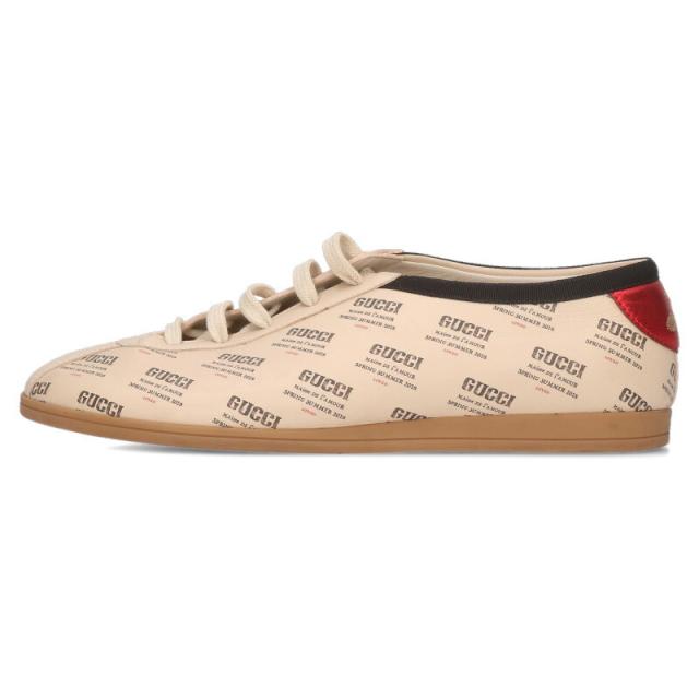 グッチ サイズ:7  519535 ロゴプリントローカットスニーカー 中古 BS99