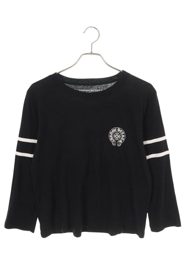 クロムハーツ サイズ:M  ROLLER SKATE HORSESHOUE L S TEE バックホースシューナンバリングプリントTシャツ 中古 OS06