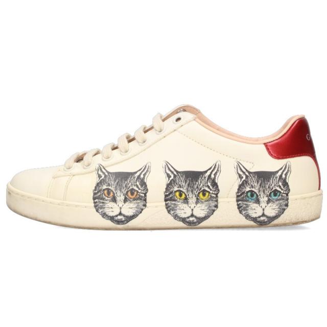 グッチ サイズ:37  577147 ミステックキャットスニーカー 中古 BS99