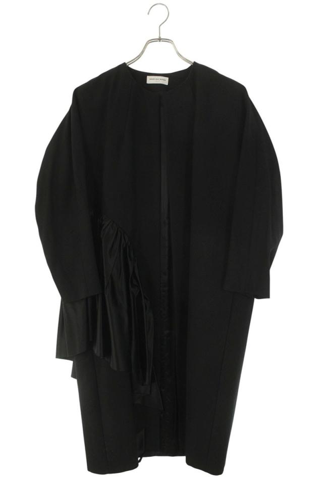ドリスヴァンノッテン サイズ:36 アシンメトリーフリルノーカラーコート 中古 BS99
