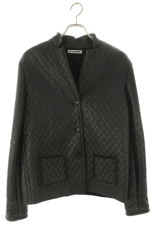 ジルサンダー サイズ:40 エンボスレザージャケット 中古 BS99