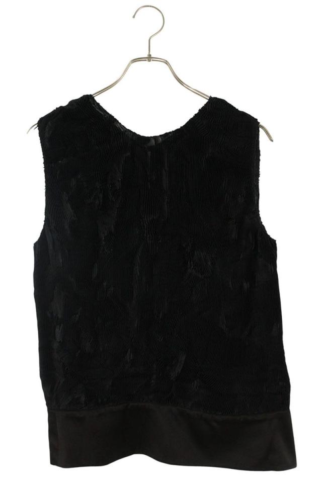 シャネル サイズ:42  P43663V28591 ココマークボタンプリーツノースリーブシャツ 中古 BS99