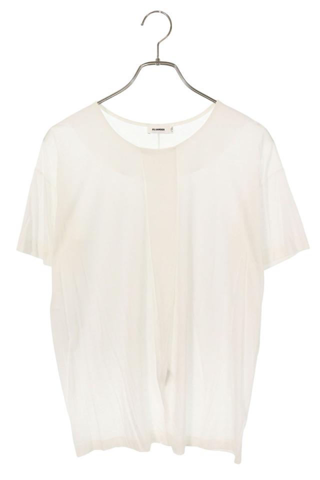 ジルサンダー サイズ:L プリーツコットンレーヨンTシャツ 中古 BS99