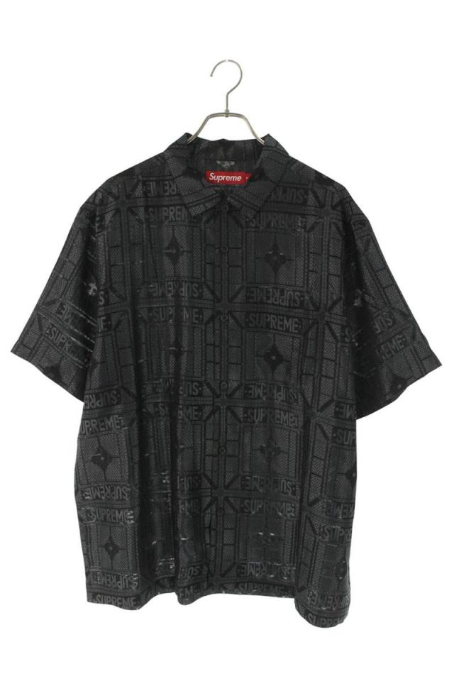 シュプリーム サイズ:XL  24SS  Tray jacquard S S Shirt ジャガード半袖シャツ 中古 BS99