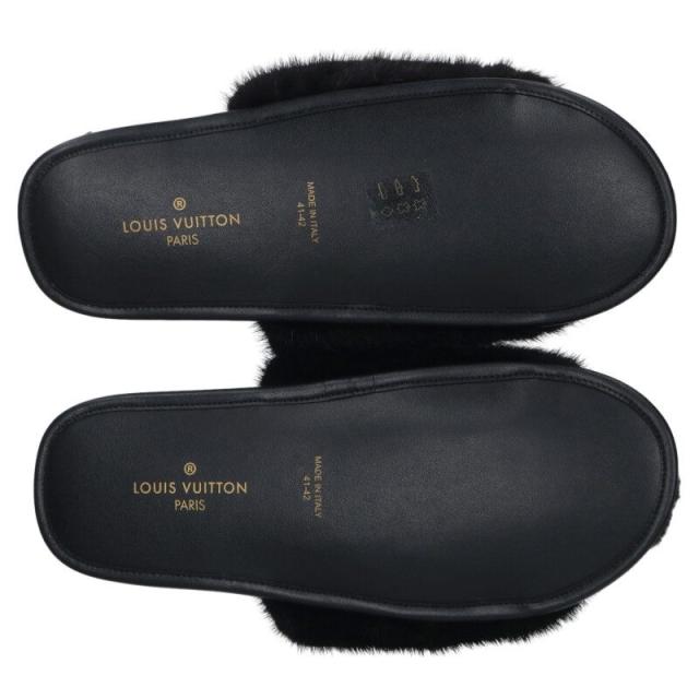 ルイヴィトン サイズ:41-42 ミンクファーホーミーラインミュールサンダル 中古 SB01