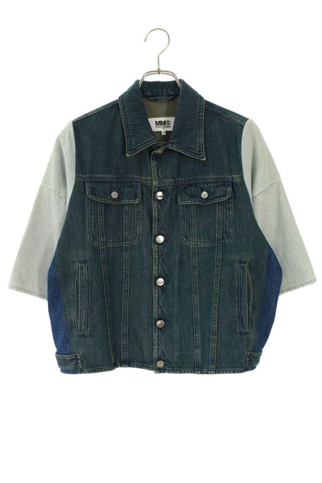 エムエムシックス サイズ:40  S32AM0235 再構築半袖デニムジャケット 中古 BS99