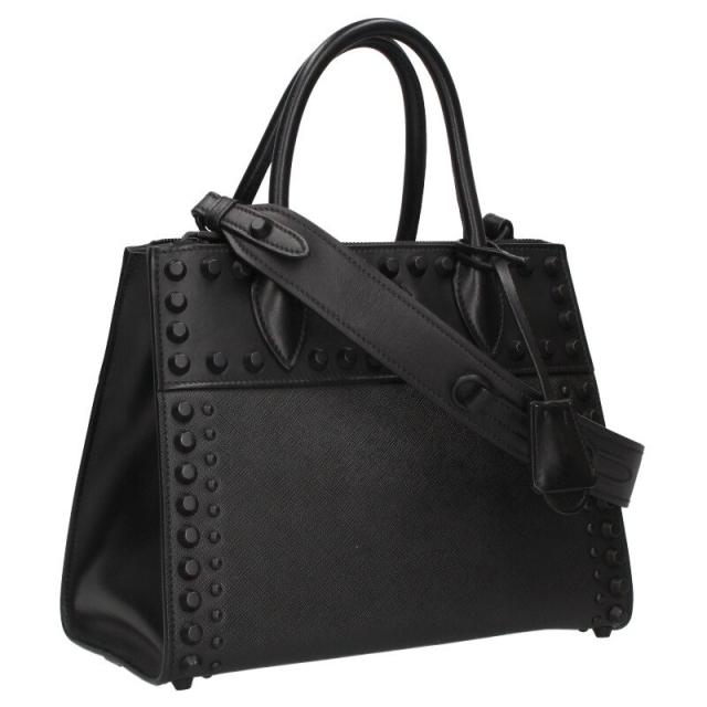 プラダ   1BA103 パラディグム スタッズ付き2WAYショルダーハンドバッグ 中古 BS99