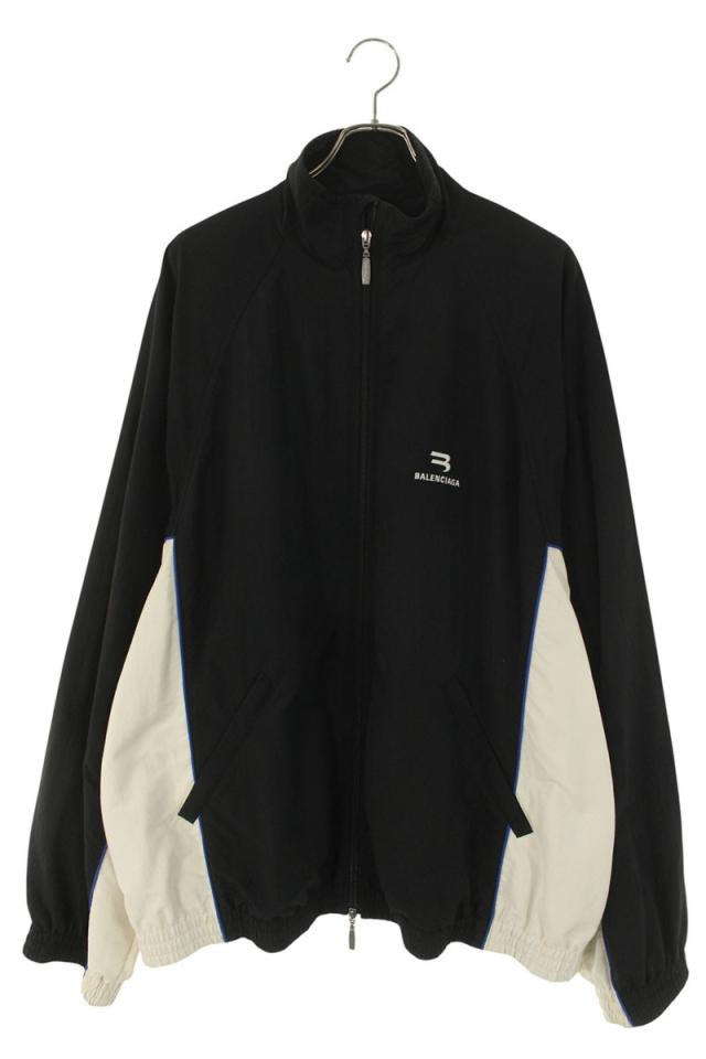 バレンシアガ サイズ:S 698875 TKO48 Sporty B Tracksuit Jacket ロゴ刺繍スポーティトラックブルゾン 中古 SS13