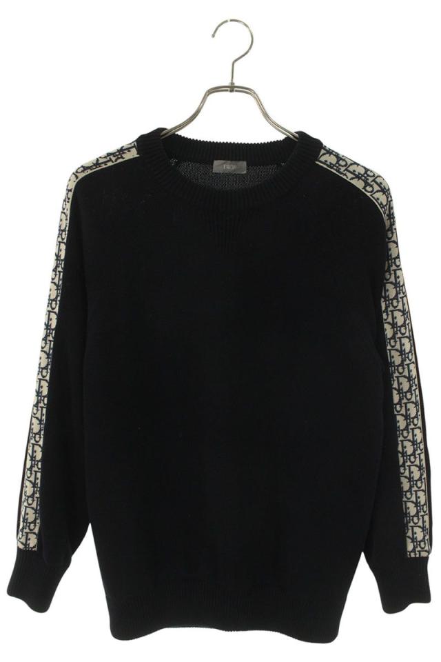 ディオール サイズ:XS 113M638AT187 オブリーク切替クルーネックニット 中古 BS55