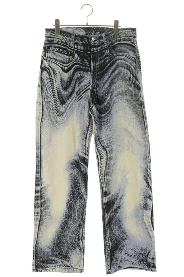 カンペールラボ サイズ:32インチ  AU00006-006 トロンプルイユプリントデニムパンツ 中古 BS99