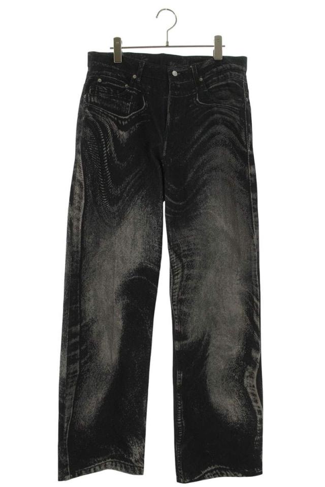 カンペールラボ サイズ:32インチ  AU00006-003 トロンプルイユプリントデニムパンツ 中古 BS99