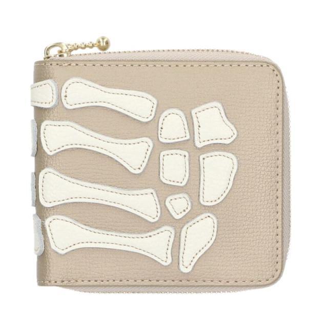 キャピタル   K2503XG523  THUMBS UP BONE HAND ZIP WALLET ボーンハンドジップ財布 中古 BS99
