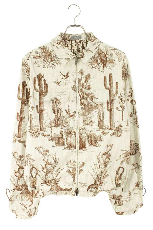 クリスチャンディオール サイズ:46  213C522C5531 Cactus Jackナイロンジップアップブルゾン 中古 BS99