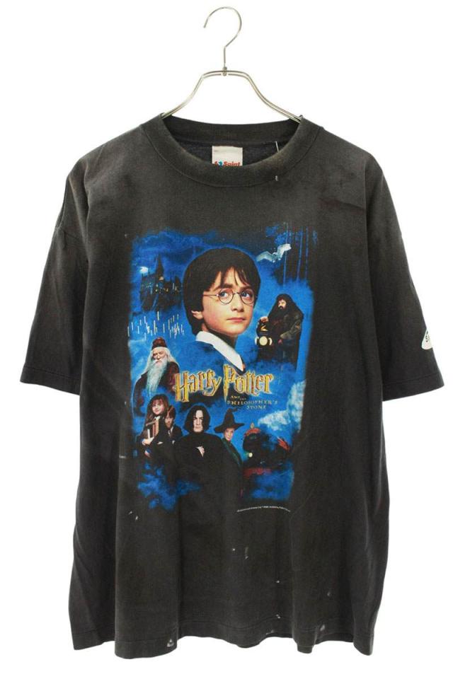 セントマイケル サイズ:L  25AW  SM-HR1-0000-C45 PHILSPHR'S STONEプリントTシャツ 中古 BS99