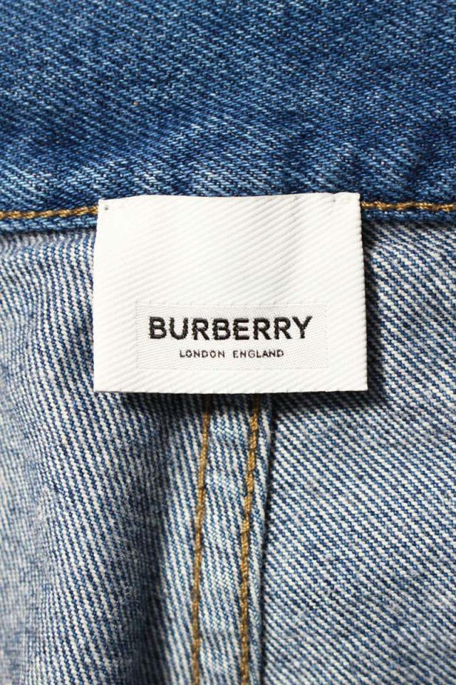 バーバリー サイズ:29/32  8025376 ロゴパッチストレートデニムパンツ 中古 BS99