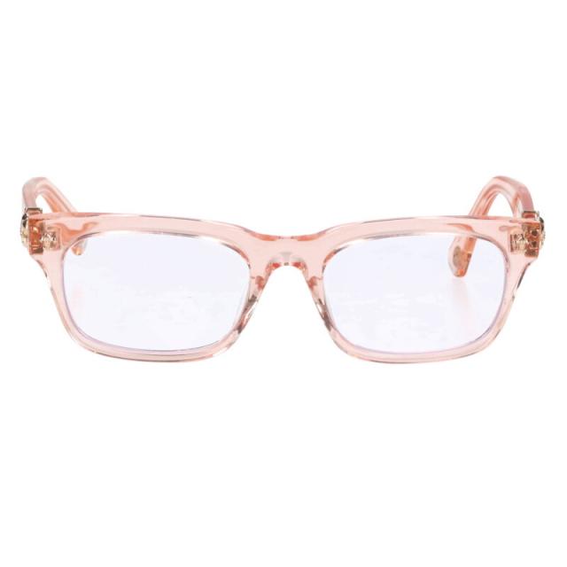 クロムハーツ サイズ:52□19-145  GITTIN ANY?-A クリアフレームBSフレアサングラス 中古 SS07