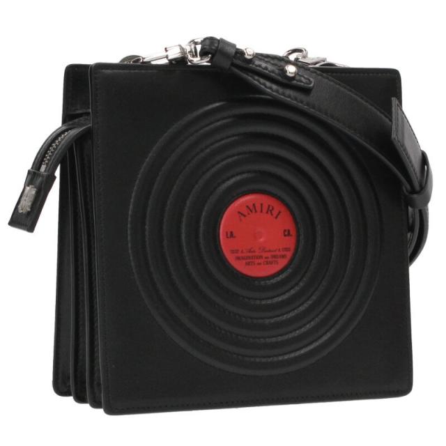 アミリ   SMALL RECORD BAG レコードモチーフ レザーショルダーバッグ 中古 BS99