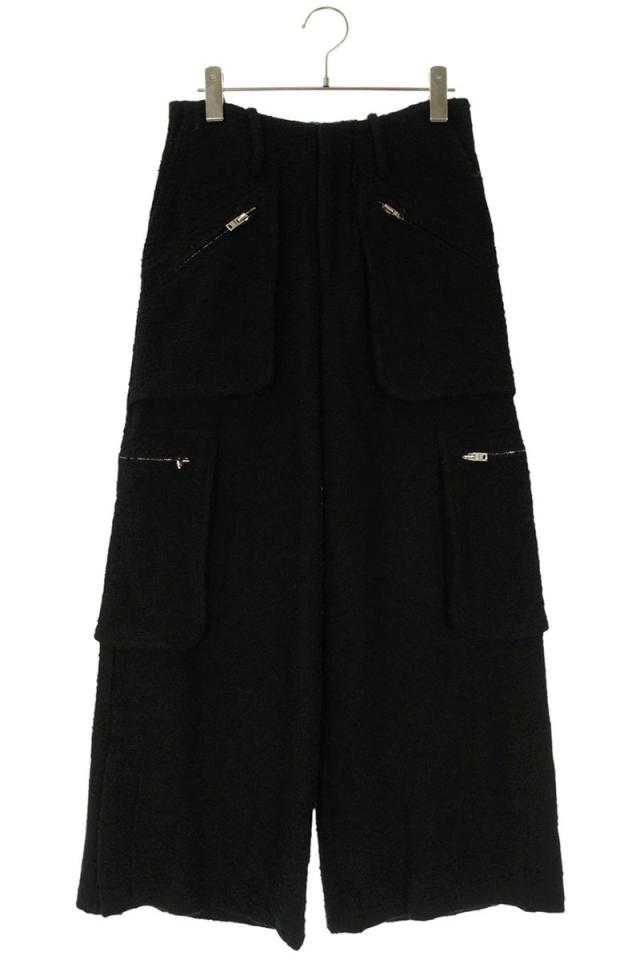 アミリ サイズ:36 ツイード ワイドカーゴロングパンツ 中古 BS99