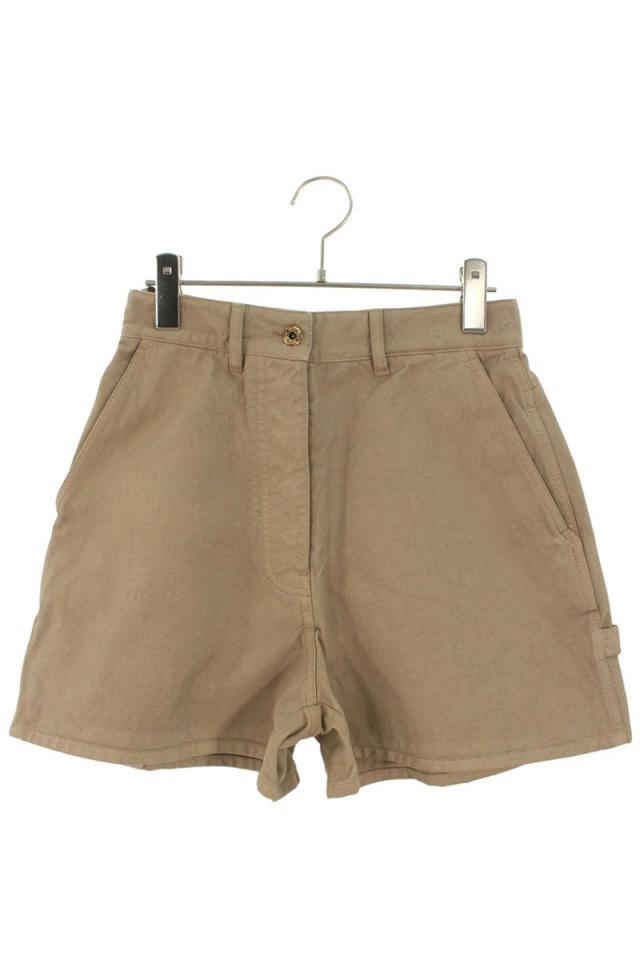 ミュウミュウ サイズ:36 MP1724 バックロゴ刺繍コットンハーフパンツ 中古 BS99