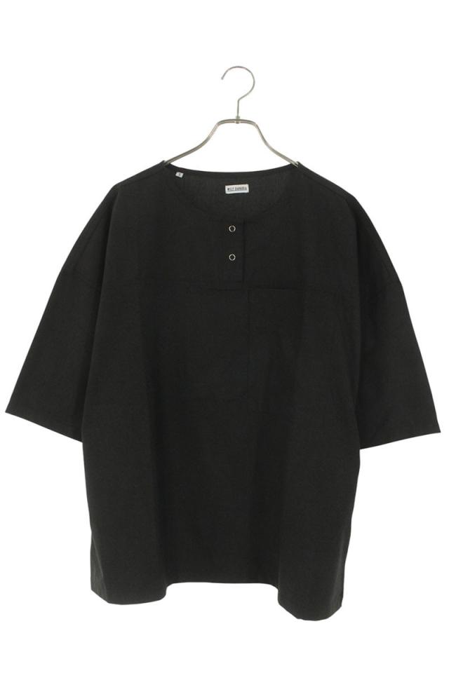 ウィリーチャバリア サイズ:S ノーカラープルオーバー半袖シャツ 中古 BS99