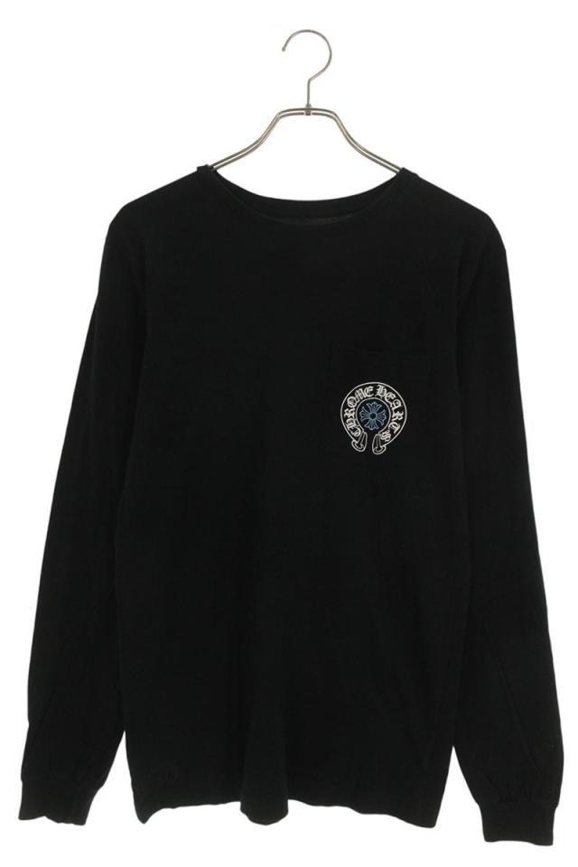 クロムハーツ サイズ:M  CH L S  1 バックホースシュープリント長袖カットソー 中古 SJ02