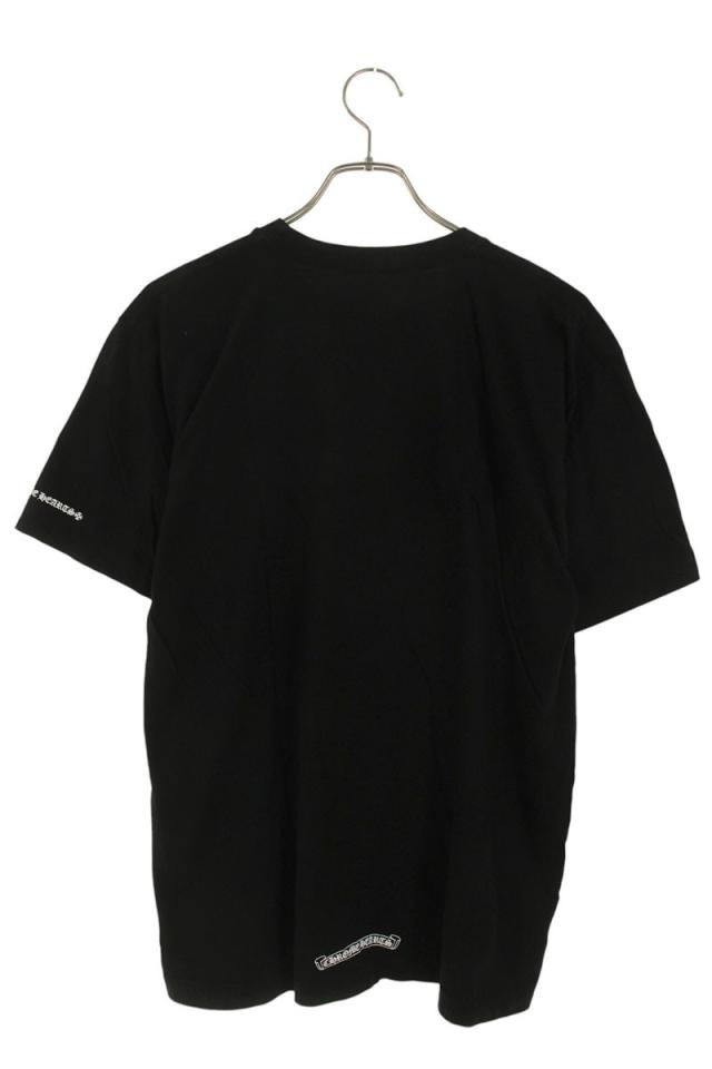 クロムハーツ サイズ:L  CH T-SHRT 1 ネックロゴTシャツ 中古 GZ11 クロムハーツ サイズ:L CH T-SHRT 1 ネックロゴプリントTシャツ 中古 GZ11