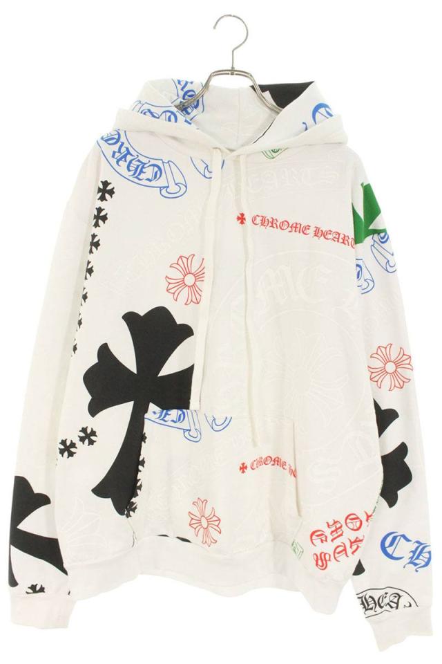 クロムハーツ サイズ:L  STENCIL HOODIE STENCIL HOODIEパーカー 中古 SJ02