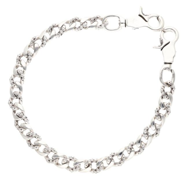 クロムハーツ サイズ:ロング  FANCY LONG-2 2クリップロングファンシー シルバーウォレットチェーン 中古 SJ02