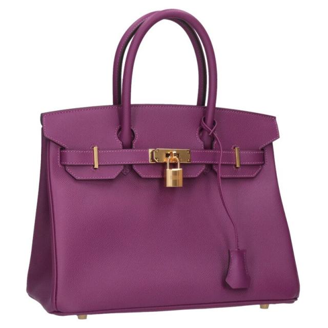 エルメス サイズ:30 バーキン30 Y刻印 ヴォーエプソン G金具ハンドバッグ 中古 GZ14