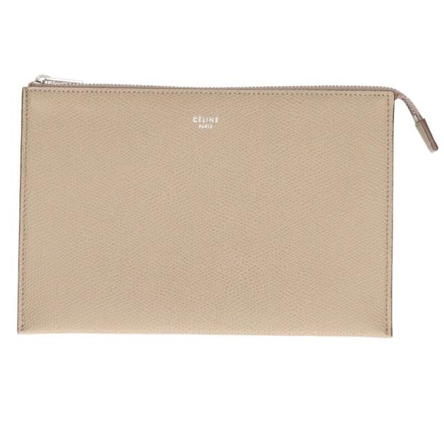 セリーヌ   TRIO ロゴレザークラッチバッグ 中古 BS99