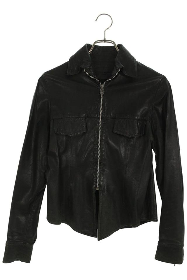 クロムハーツ サイズ:M ダガージップレザー長袖シャツ 中古 SJ02