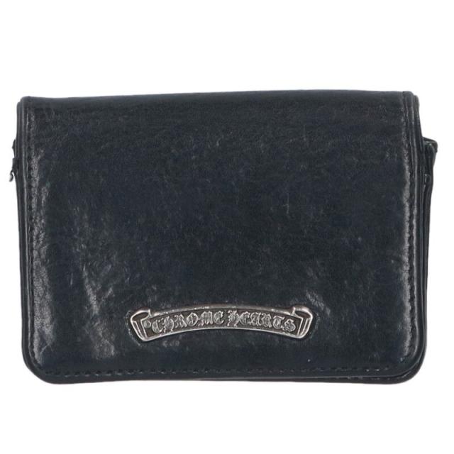 クロムハーツ   CRD CSE3PKTWDV1 アーチロゴプレート3ポケットレザーカードケース 中古 SS07