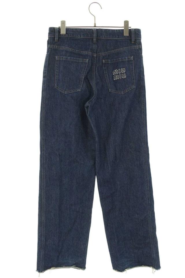 ミュウミュウ サイズ:25  GWP435 5 Pocket Denim Jeans ポケットロゴカットオフデニムパンツ 中古 SB01 ミュウミュウ サイズ:25 GWP435 5 Pocket Denim Jeans ポケットロゴ