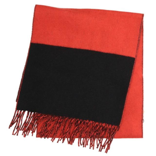 エルメス  バイカラーカシミヤマフラー 中古 BS99