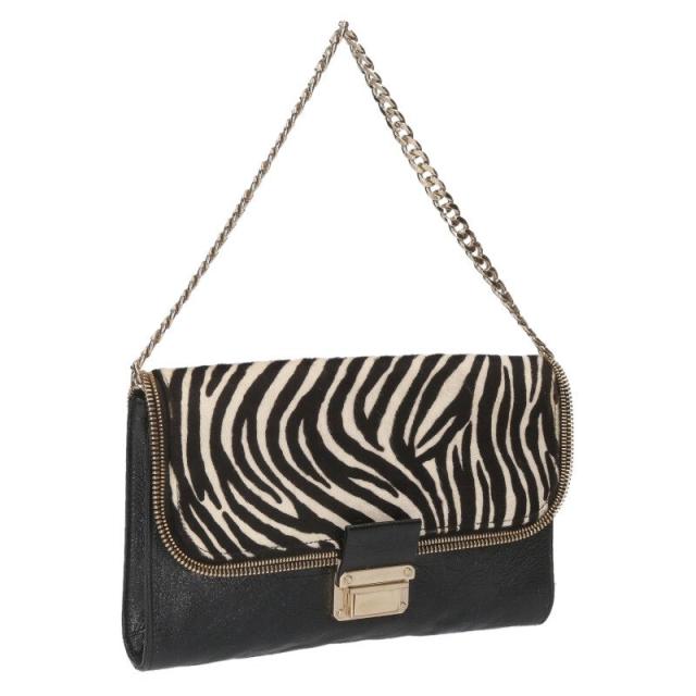 ジミーチュウ  ゼブラチェーンショルダーバッグ 中古 BS99