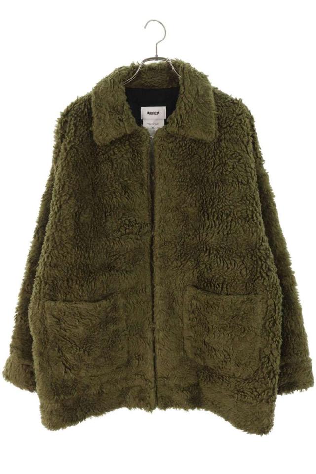 ダブレット サイズ:L 25AW10BL227 ハンドペイントフェイクファーコート 中古 SB01