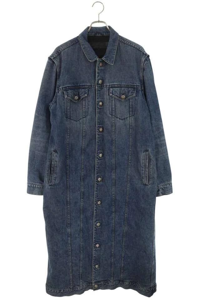 クロムハーツ サイズ:L MOTORBREATH クロスボールボタンデニムコート 中古 SJ02