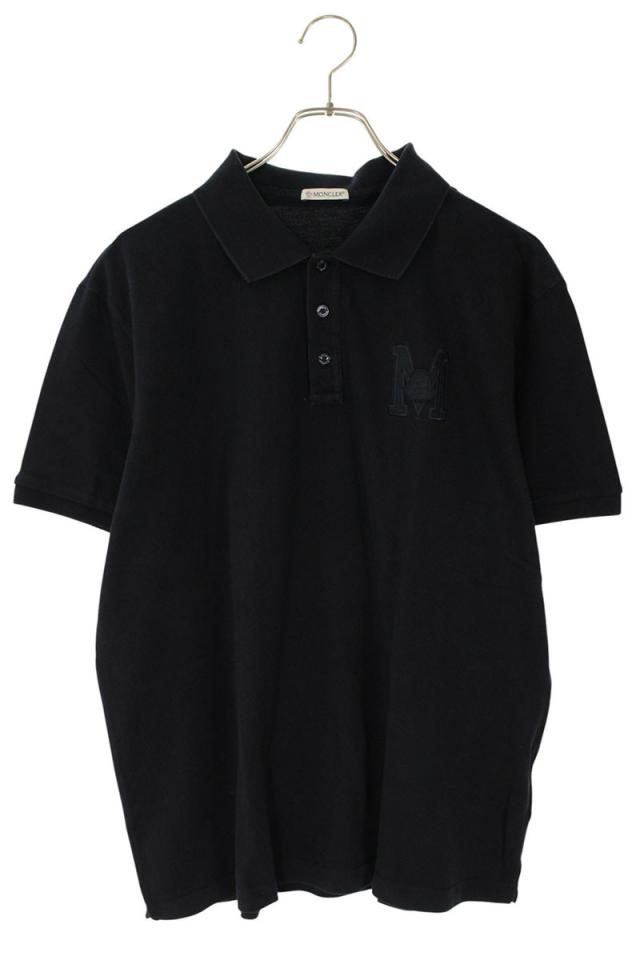 モンクレール サイズ:XL  J10918A00008 ロゴワッペン半袖ポロシャツ 中古 BS99