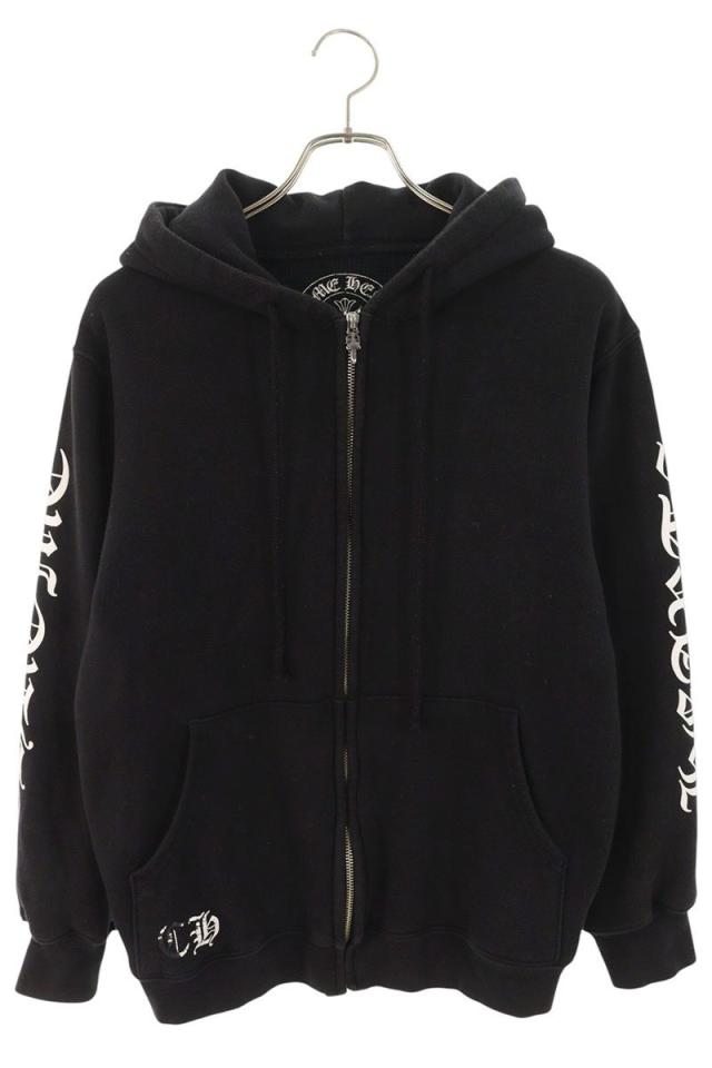 クロムハーツ サイズ:M SWTSHRT HD ZIP バックホースシュージップアップパーカー 中古 SJ02