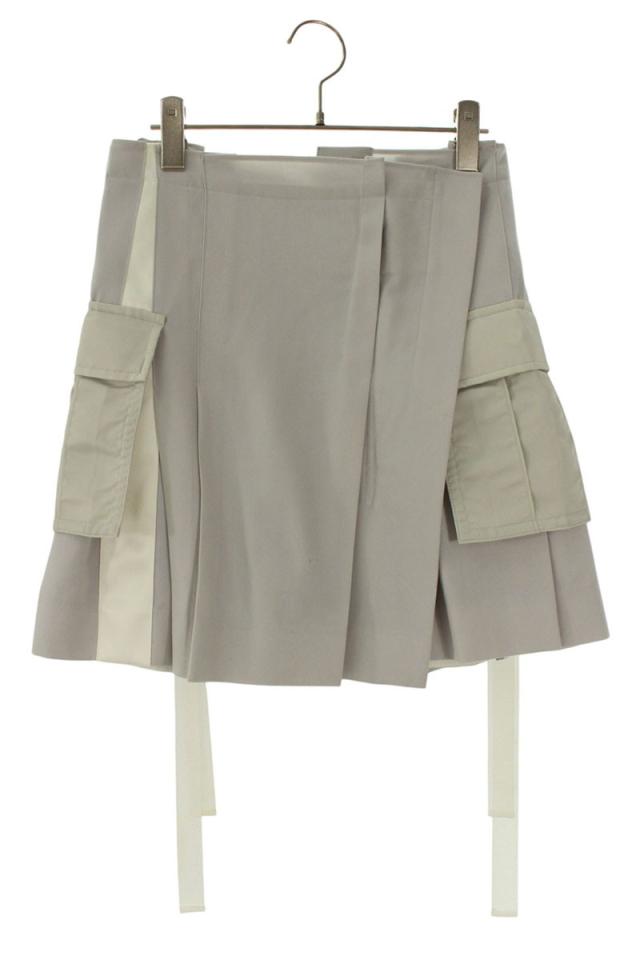 サカイ サイズ:0  22-05956 ドッキングプリーツミニスカート 中古 BS99